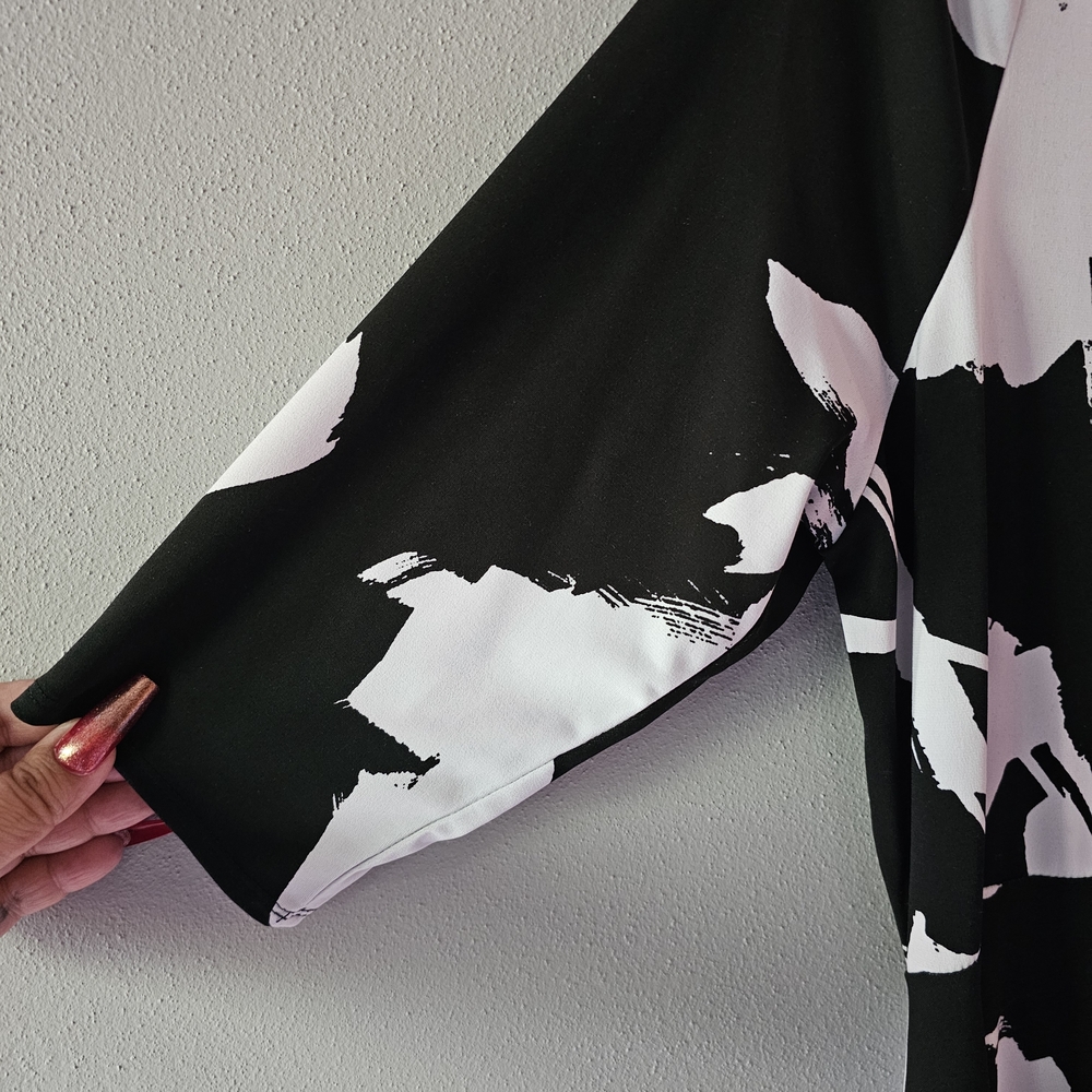Lane Bryant Black and White Floral Dress - Picture 4 of 4